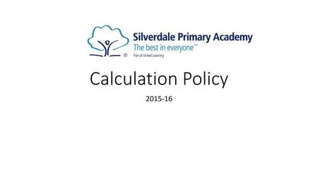 Calculation Policy 2015-16.