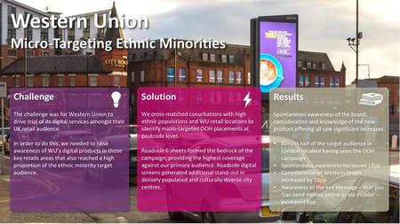 Western Union Micro-Targeting Ethnic Minorities Challenge Solution