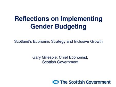 Reflections on Implementing Gender Budgeting