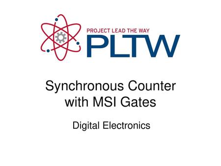 Synchronous Counter with MSI Gates