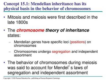 Mitosis and meiosis were first described in the late 1800s