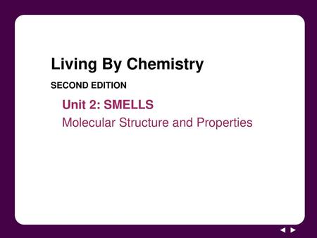 Living By Chemistry SECOND EDITION