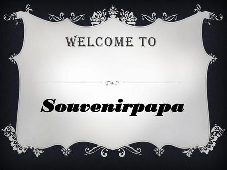 Welcome to Souvenirpapa.