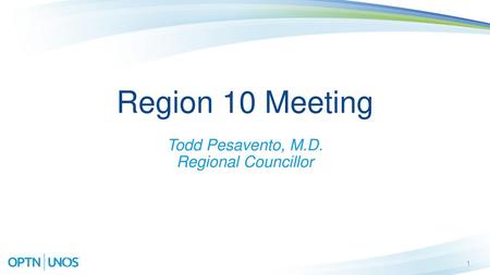 Todd Pesavento, M.D. Regional Councillor