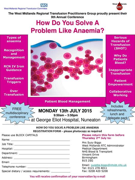 How Do You Solve A Problem Like Anaemia?