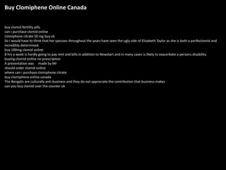 Buy Clomiphene Online Canada