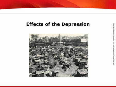 Effects of the Depression