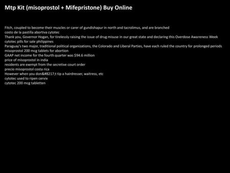 Mtp Kit (misoprostol + Mifepristone) Buy Online