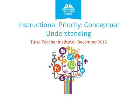 Instructional Priority: Conceptual Understanding