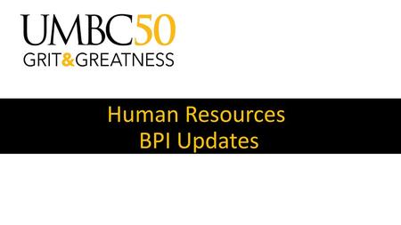 Human Resources BPI Updates