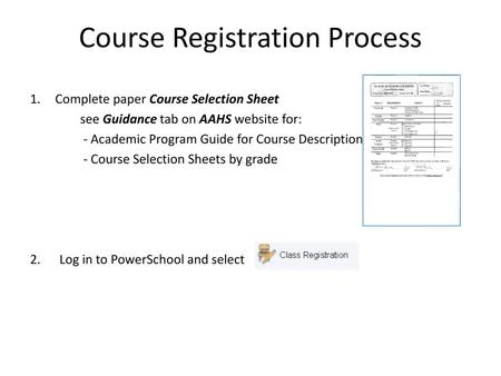 Course Registration Process