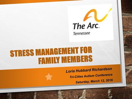 Stress Management for family members