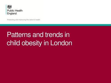 Patterns and trends in child obesity in London