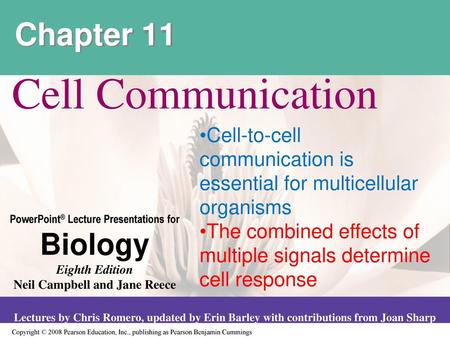 Cell Communication Chapter 11