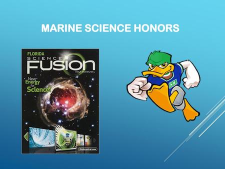 Marine Science Honors 1.