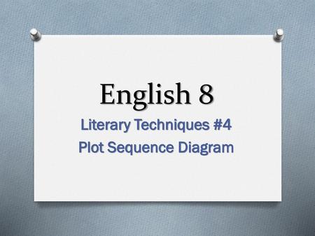 Literary Techniques #4 Plot Sequence Diagram