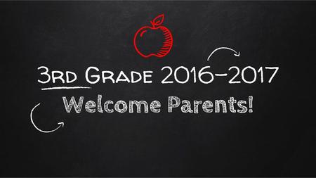 3rd Grade Welcome Parents!