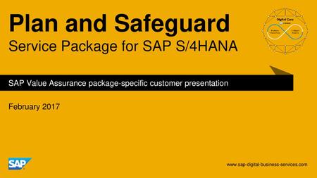 Plan and Safeguard Service Package for SAP S/4HANA