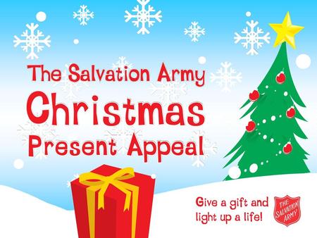 Would you rather…?. Would you rather…? The Salvation Army at Christmas.