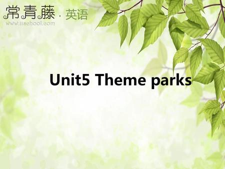 Unit5 Theme parks.