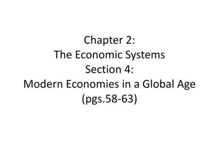 A Mixed Economy A Mixed Economy is an economic system that has elements of traditional, command, and market economies. This is the most common type of.