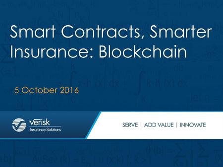 Smart Contracts, Smarter Insurance: Blockchain