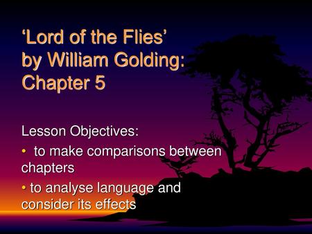 ‘Lord of the Flies’ by William Golding: Chapter 5