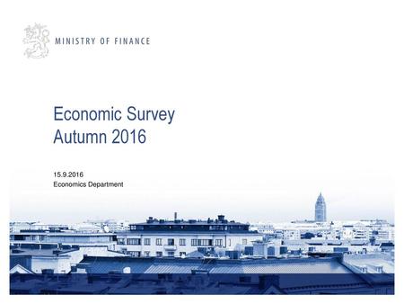 Economic Survey Autumn 2016