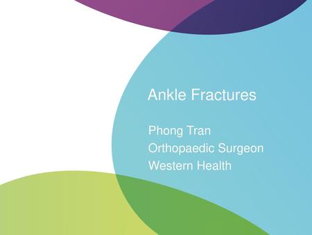 Phong Tran Orthopaedic Surgeon Western Health
