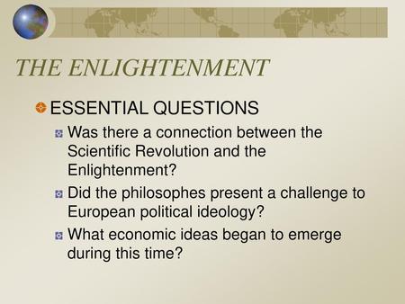 THE ENLIGHTENMENT ESSENTIAL QUESTIONS