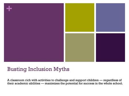 Busting Inclusion Myths