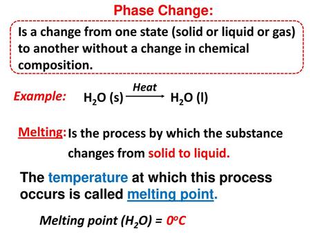 Is the process by which the substance changes from solid to liquid.
