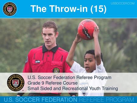 The Throw-in (15) U.S. Soccer Federation Referee Program