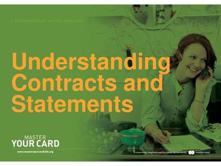 Understanding Contracts and Statements