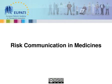 Risk Communication in Medicines