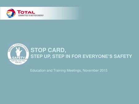 STOP CARD, Step up, step in for everyone’s safety