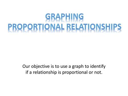 Proportional Relationships