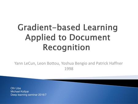 Gradient-based Learning Applied to Document Recognition