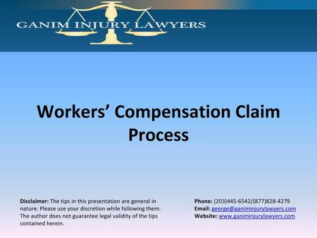 Workers’ Compensation Claim Process