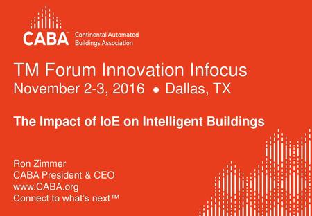 TM Forum Innovation Infocus