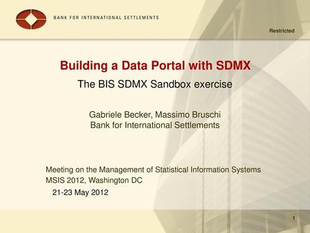 Building a Data Portal with SDMX