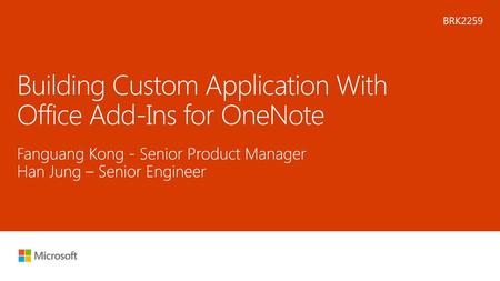 Building Custom Application With Office Add-Ins for OneNote