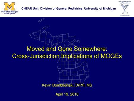 Moved and Gone Somewhere: Cross-Jurisdiction Implications of MOGEs