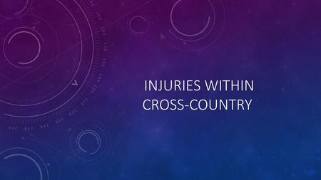 Injuries within cross-country