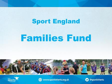 Sport England Families Fund
