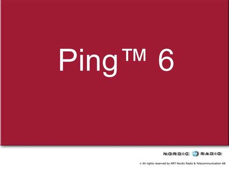 Ping™ 6.