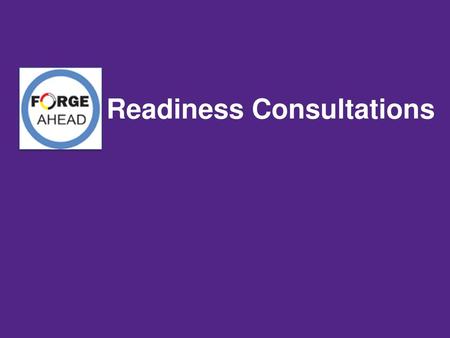 Readiness Consultations