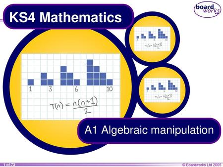 A1 Algebraic manipulation