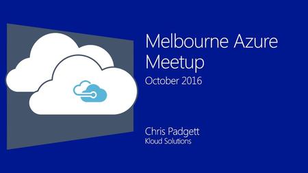 Melbourne Azure Meetup