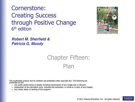 Cornerstone: Creating Success through Positive Change 6th edition